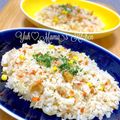 YUH♡ママ's cooksnap of when they made 残った唐揚げで簡単チャーハン♪.