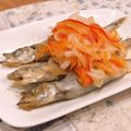☆momociim☆'s cooksnap of when they made 手間なし簡単☆ししゃもの南蛮漬け♪.