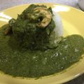 昇父さん's cooksnap of when they made エビとホウレン草のココナツカレー.