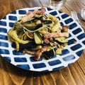 クックTAXPK4☆'s cooksnap of when they made 簡単♪ ナスとベーコンのオイルパスタ.
