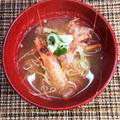 horseland's cooksnap of when they made えび（甘エビも）の頭、殻のだしで★味噌汁.