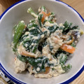 ポメちょん's cooksnap of when they made ごま香るほうれん草としめじの白和え.
