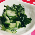 みっくママ's cooksnap of when they made 簡単！きゅうりとワカメの酢の物.