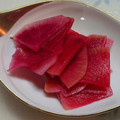 わんこたんわんたん's cooksnap of when they made 簡単☆赤い（紅白はつか）大根の浅漬け♪.