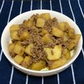 ☆べるたん☆'s cooksnap of when they made さつまいもと合挽き肉の煮物.