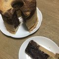 ふじかな's cooksnap of when they made ☆卵使い切りココアマーブルシフォン☆.