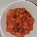 クック0ZNIN1☆'s cooksnap of when they made 簡単あと一品♪子供大好きトマトの甘酢和え.