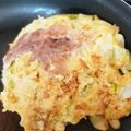 ナミタン's cooksnap of when they made 【糖質オフ】おからパウダーでお好み焼き.
