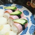 虹色♪︎ちゅーりっぷ's cooksnap of when they made いろいろ巻いて変わり握り寿司♡.