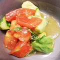 まとりょーしか☆'s cooksnap of when they made アボカドと胡瓜のわさび和え☆大葉をのせて.