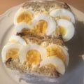 Yokchina's cooksnap of when they made ごろっとゆで卵のボリューム☆たまごサンド.