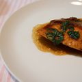 ぴよまめ。's cooksnap of when they made 簡単！サーモンと大葉のバター醤油ソテー.