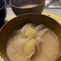 toshio39's cooksnap of when they made さつま芋と玉葱のほっこり味噌汁.