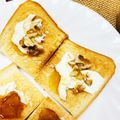 ♥︎yaya♥︎'s cooksnap of when they made ハニー＆クルミのクリームチーズトースト♪.