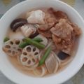 akoreana's cooksnap of when they made 豚バラの生姜焼きうどん.