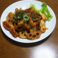 ばったアルト's cooksnap of when they made 簡単に♪鶏むね肉とれんこんの照り焼き♪.