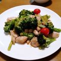 carpsk's cooksnap of when they made ササミとブロッコリーのヘルシー炒め♪.