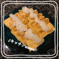 ♪キッチンmama's cooksnap of when they made 油揚げに納豆とキムチを閉じ込めました！.
