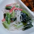 ポニーリボン's cooksnap of when they made 小松菜☆カニカマ春雨の胡麻マヨサラダ☆.