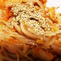 クックRSPYW6☆'s cooksnap of when they made レンジで５分！もやしのキムチ納豆のせ.