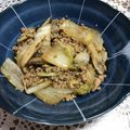 chi−ちゃん's cooksnap of when they made 簡単◎白菜、ごぼう、ひき肉の甘辛煮.