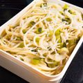 チョミ蔵's cooksnap of when they made 野沢菜＆しらすの和風スパゲッティ.