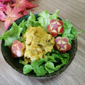クックI7I5L1☆'s cooksnap of when they made 簡単✨かぼちゃのワサビマヨ✨あえ.