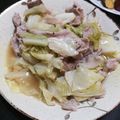 ウッピィ's cooksnap of when they made 包丁不要♡キャベツと豚肉のバターポン酢.