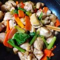 はるとも❇'s cooksnap of when they made 鶏肉と小松菜の甘辛炒め.