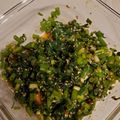 クックLN6OQF☆'s cooksnap of when they made ピリ辛春菊やっこ.
