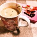☆カフェテリア★'s cooksnap of when they made 簡単☆洋酒入り濃厚なチョコミルクティー♡.