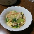 ramieru's cooksnap of when they made 時短 青梗菜カニカマ卵のあんかけ.