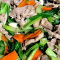 まんまるこころ's cooksnap of when they made ターサイと豚肉のにんにくしょうゆ炒め.