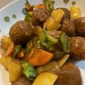 菜鳳子's cooksnap of when they made 簡単時短♪市販の肉団子で甘酢炒め.