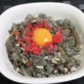 モグタソ's cooksnap of when they made 豚こまイカスミ炒飯☆ハロウィン仕様.