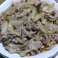 55才のおじさん's cooksnap of when they made 豚こま肉と新玉葱・しめじの甘辛生姜炒め煮.