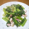 イロピリン's cooksnap of when they made 隠し味公開♡イカと小松菜のバター醤油炒め.