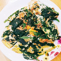 かわゆう1211's cooksnap of when they made 定番【ほうれん草と干しエビの卵とじ】.