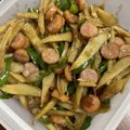 あやママ99's cooksnap of when they made 【給食】野菜を食べよう♪肉みそごぼう丼.