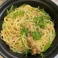 わっきー0424's cooksnap of when they made 鶏と水菜のわさび風味パスタ.