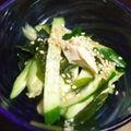 ＊くまりん＊'s cooksnap of when they made ぷっくり＊つるりん＊ささ身のポン酢和え♪.
