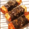 マシマンマ's cooksnap of when they made 竹輪チーズ詰めのり巻き揚げ.