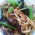 Anly★'s cooksnap of when they made 牛肉と小松菜の和風パスタ.