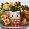 クック6GZXP1☆'s cooksnap of when they made 簡単！キャラ弁当☆カニかまキティちゃん☆.