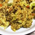なぎ…♪'s cooksnap of when they made カレーをリメイク＊カレー炒飯マヨたま添え.