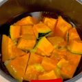 Rie♪♪'s cooksnap of when they made かぼちゃの煮付け.