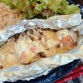 misaa12's cooksnap of when they made 鮭としめじのみそマヨホイル焼き.