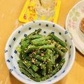 もみたん☆'s cooksnap of when they made お弁当 レンジでいんげんの胡麻和え.