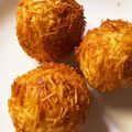 mochitama's cooksnap of when they made さつまいも＆そうめんのトゲ×2揚げ.