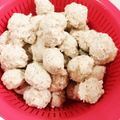 ろさ☆'s cooksnap of when they made 鍋に！鶏胸肉の簡単フードプロセッサー団子.
